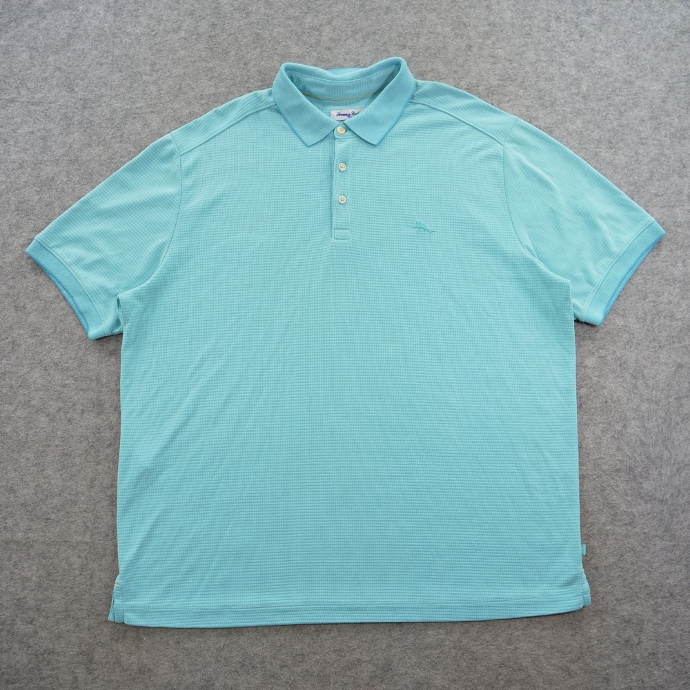 Tommy Bahama Polo Shirt Mens Extra Large Short Sleeve Logo Golf Island Zone
